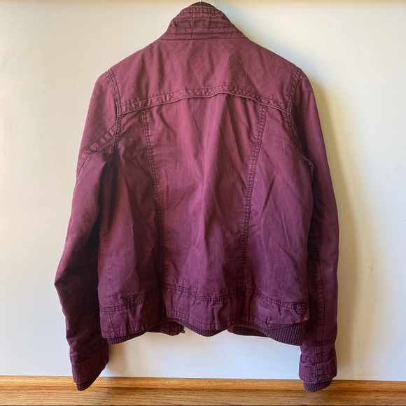 Mossimo Supply Co. Wine Utility Bomber Size L - Picture 2 of 8